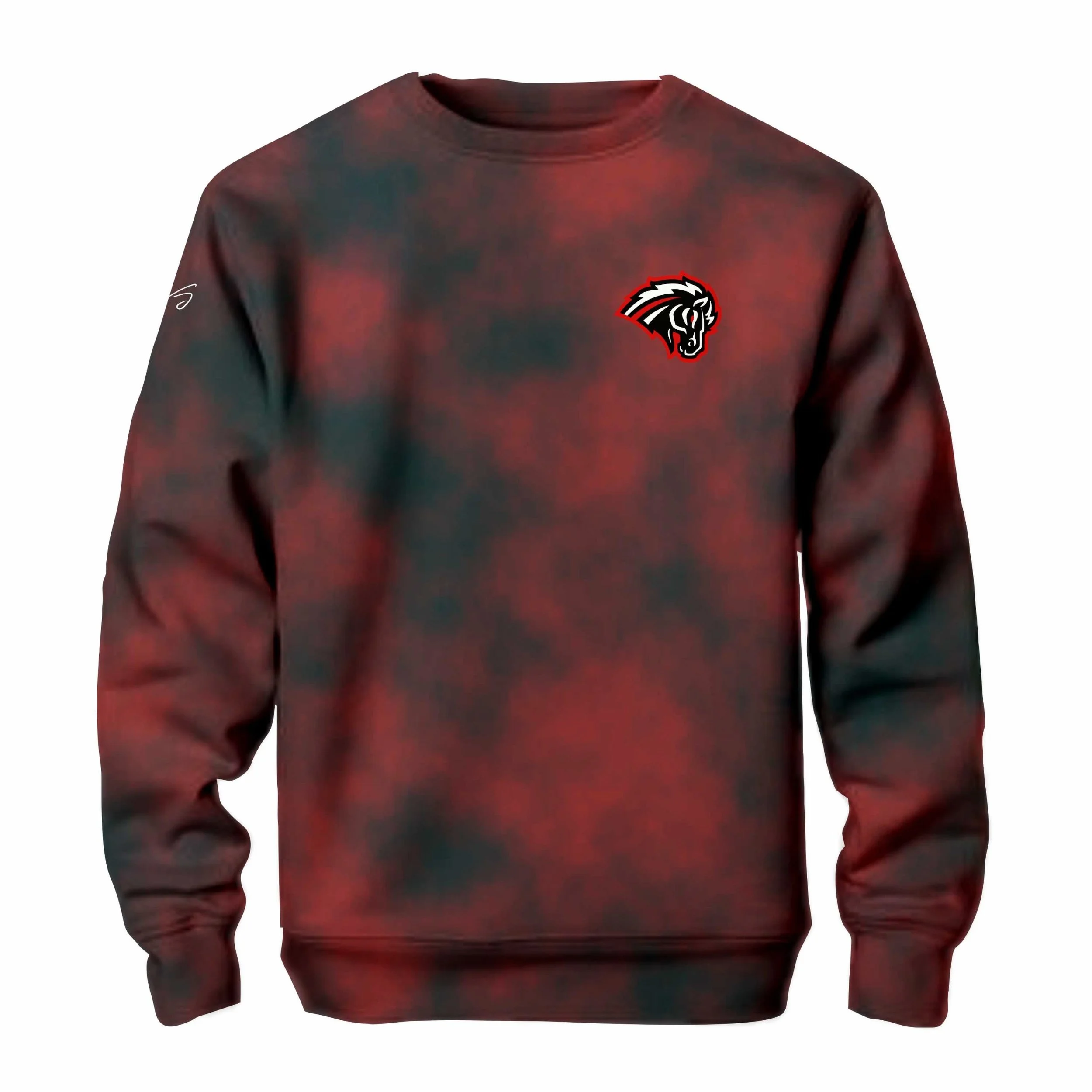 GALYA - NJ THOROUGHBREDS BASEBALL - "KEEP YOUR MIND FLOWING" -  TIE DIE CREW NECK  SWEATSHIRT