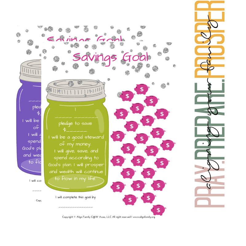 KID SAVINGS TRACKER: Printable