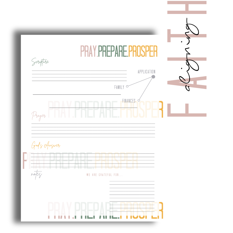 Family Prayer and Devotional Journal: (Digital Planner)