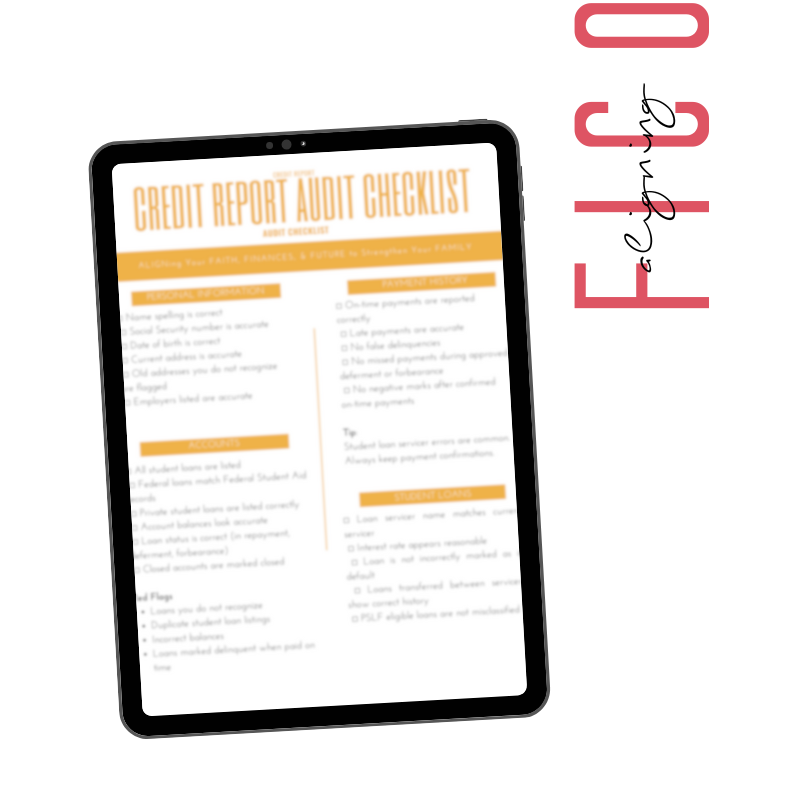 Credit Report Audit Checklist
