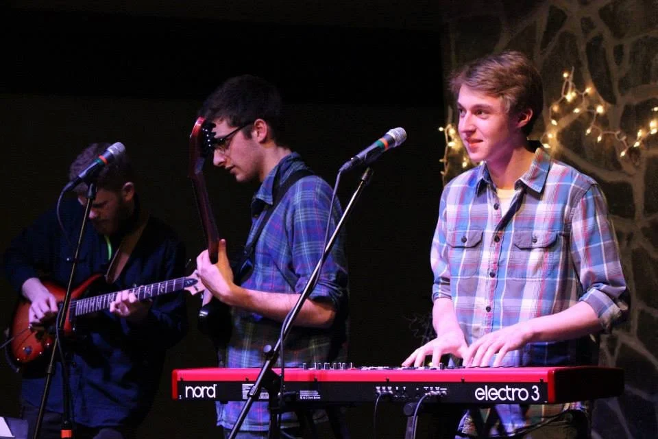 Graeme playing with indie band Dolphin Pal