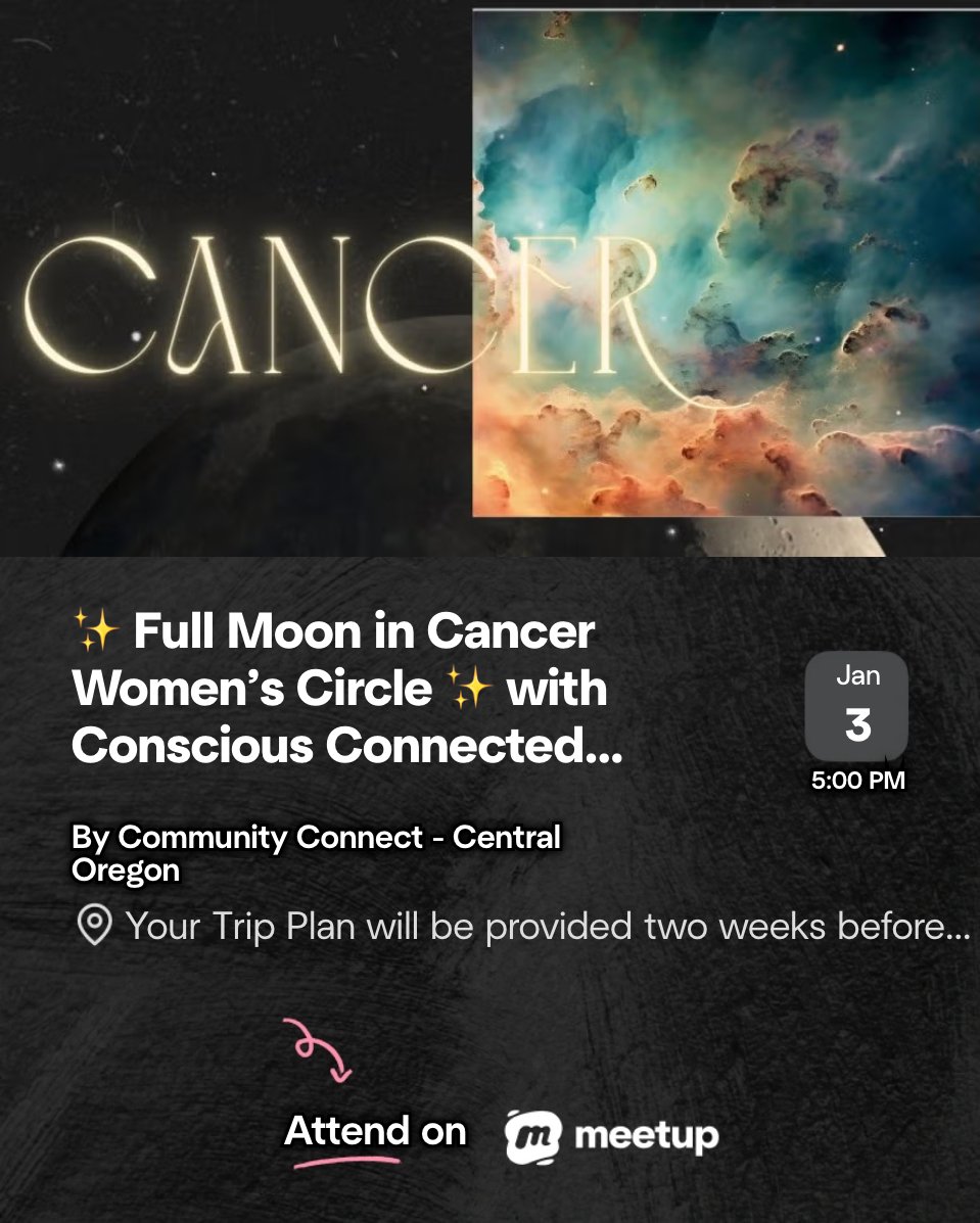 ✨ Full Moon in Cancer Women’s Circle ✨ with Conscious Connected Breathwork