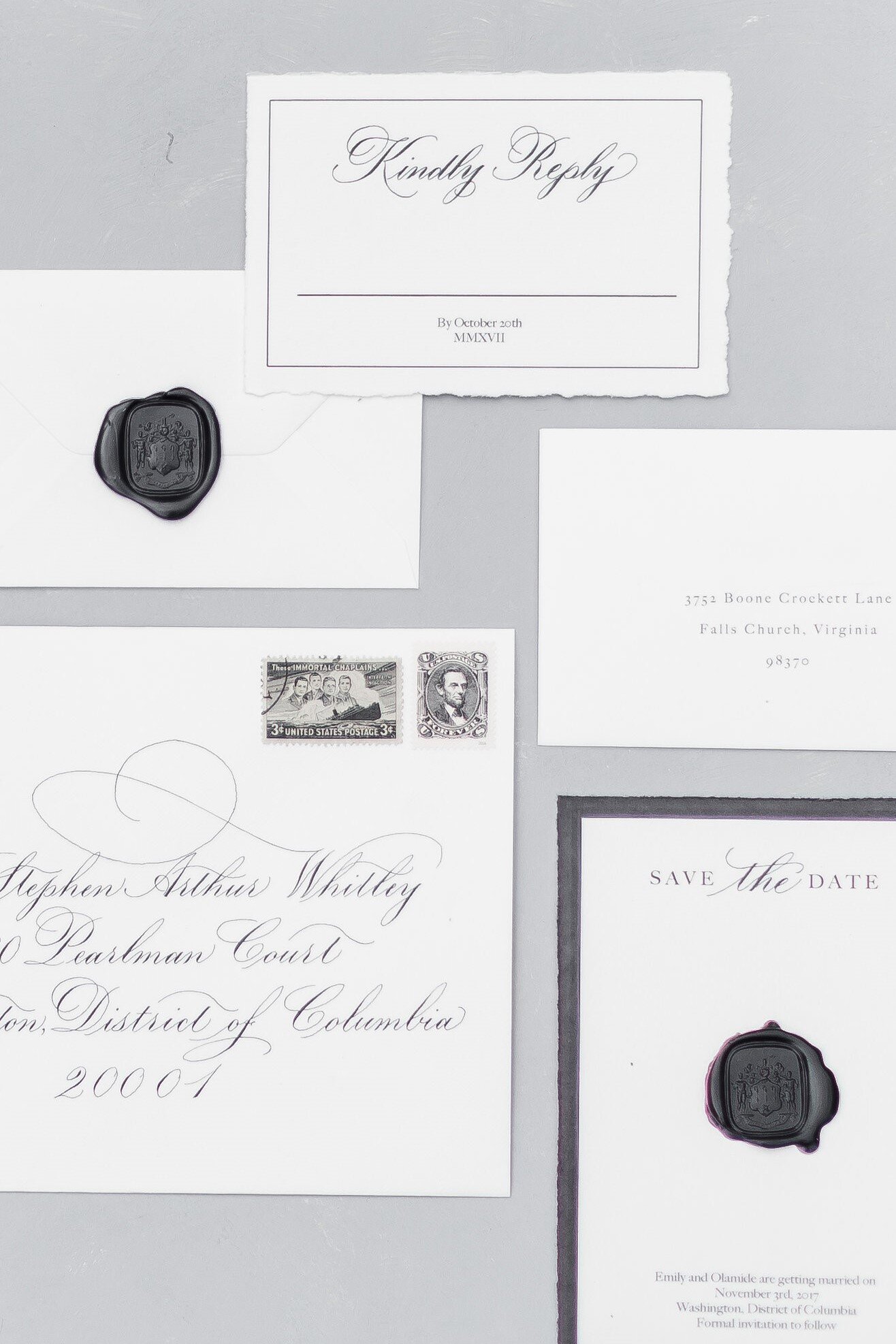 pacific-engagements-dumbarton-house-wedding-invitations-calligraphy-black-tie-affair