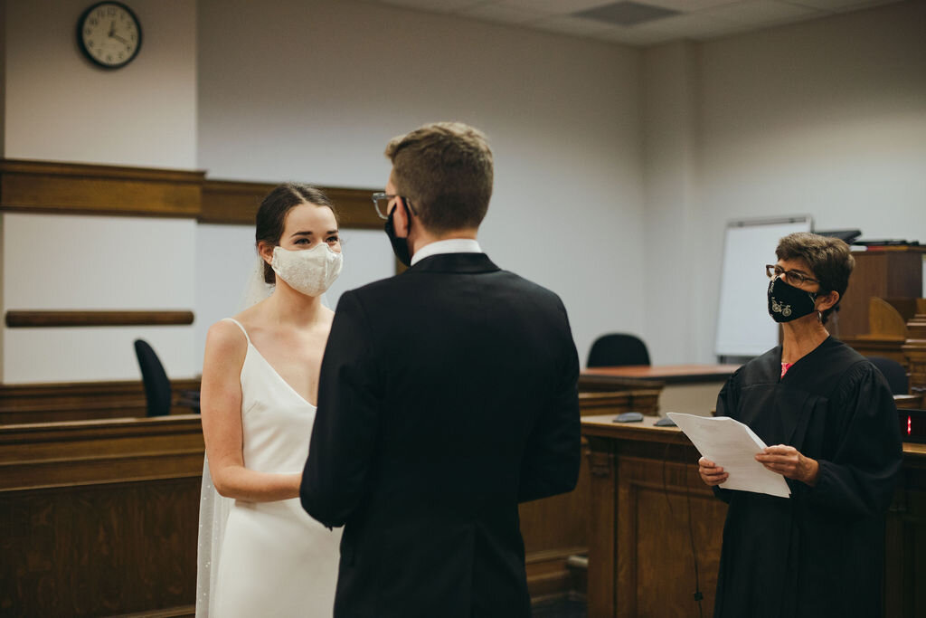 pacific-engagements-seattle-courthouse-wedding-bride-and-groom-portraits-with-face-coverings