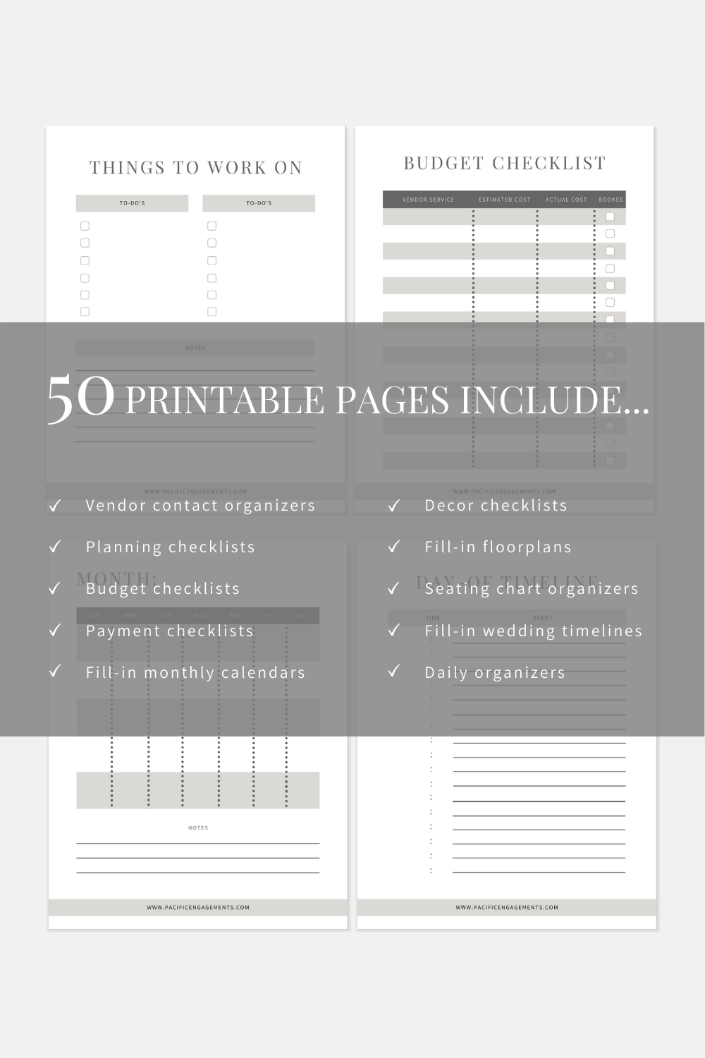 Wedding planning printable binder — PACIFIC ENGAGEMENTS
