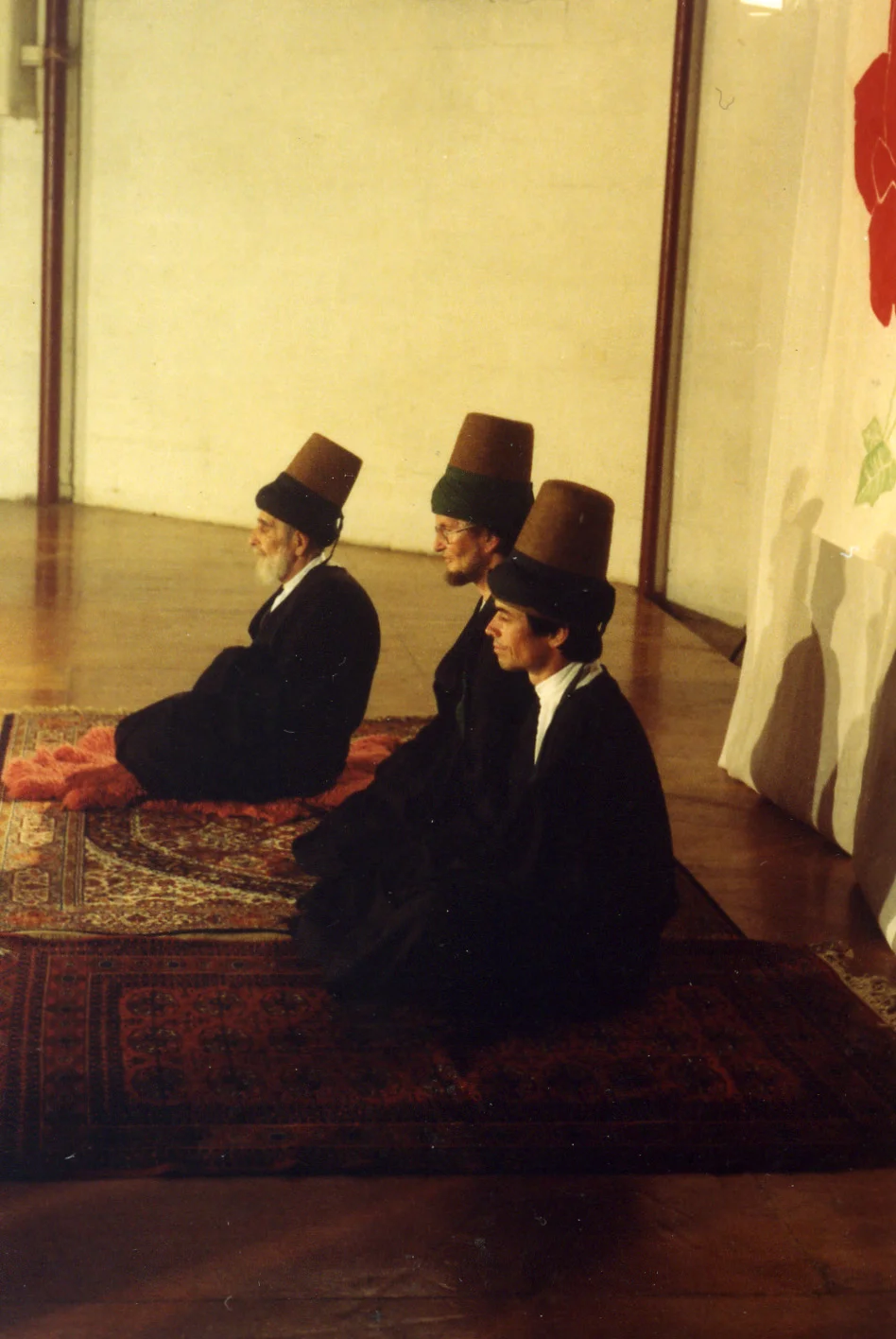 Suleyman Dede with Pierre Elliott and David Bellak in the United States in 1978 Credit: David Bellak.