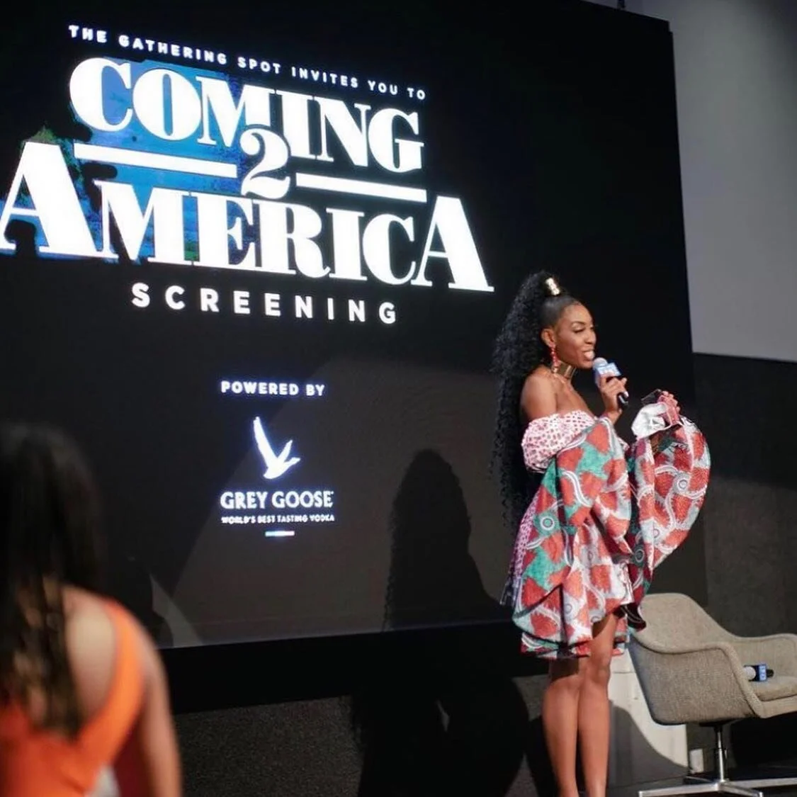 Wow .
Client cam on @iam_naderah 

Had the opportunity to put my design skills to work creating the birthday girls #custom movie premier look for @comingtoamerica88 @amazonprimevideo from fabrics, to the drama I love creating in all aspects of the bu