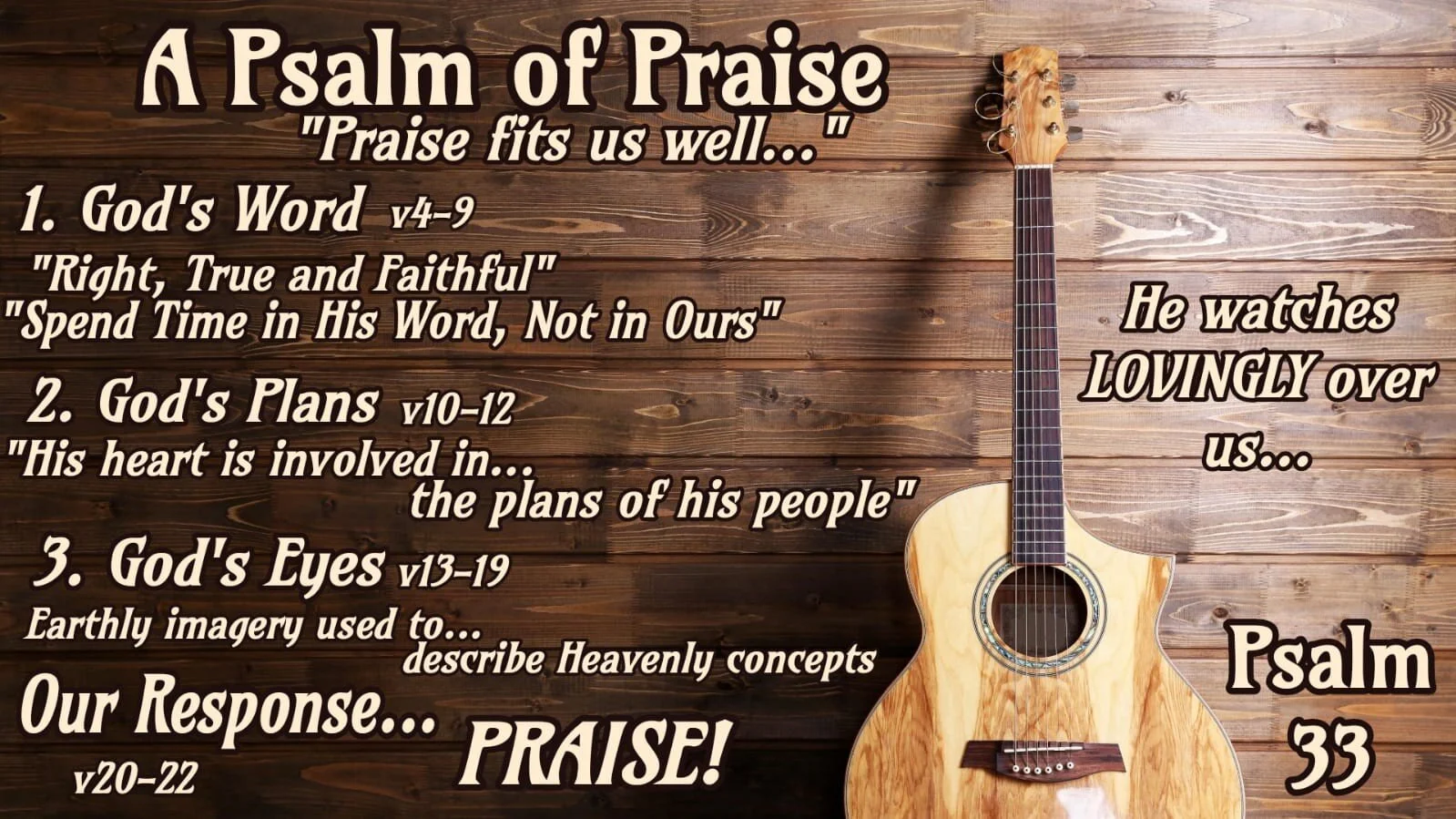 Morning Service  - Psalms