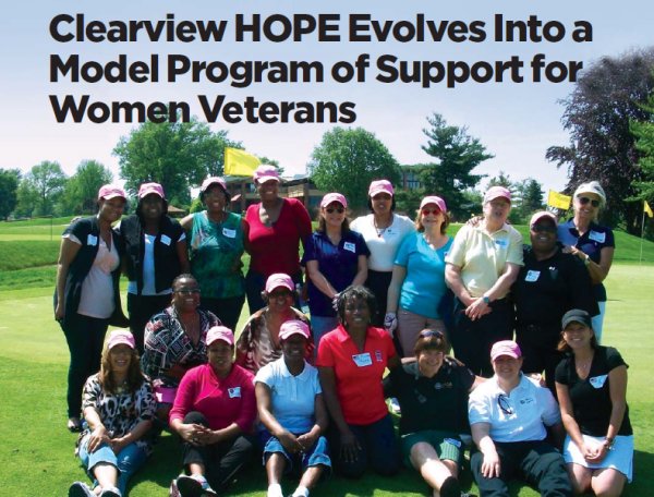  Clearview H.O.P.E women military veteran program members.&nbsp; 