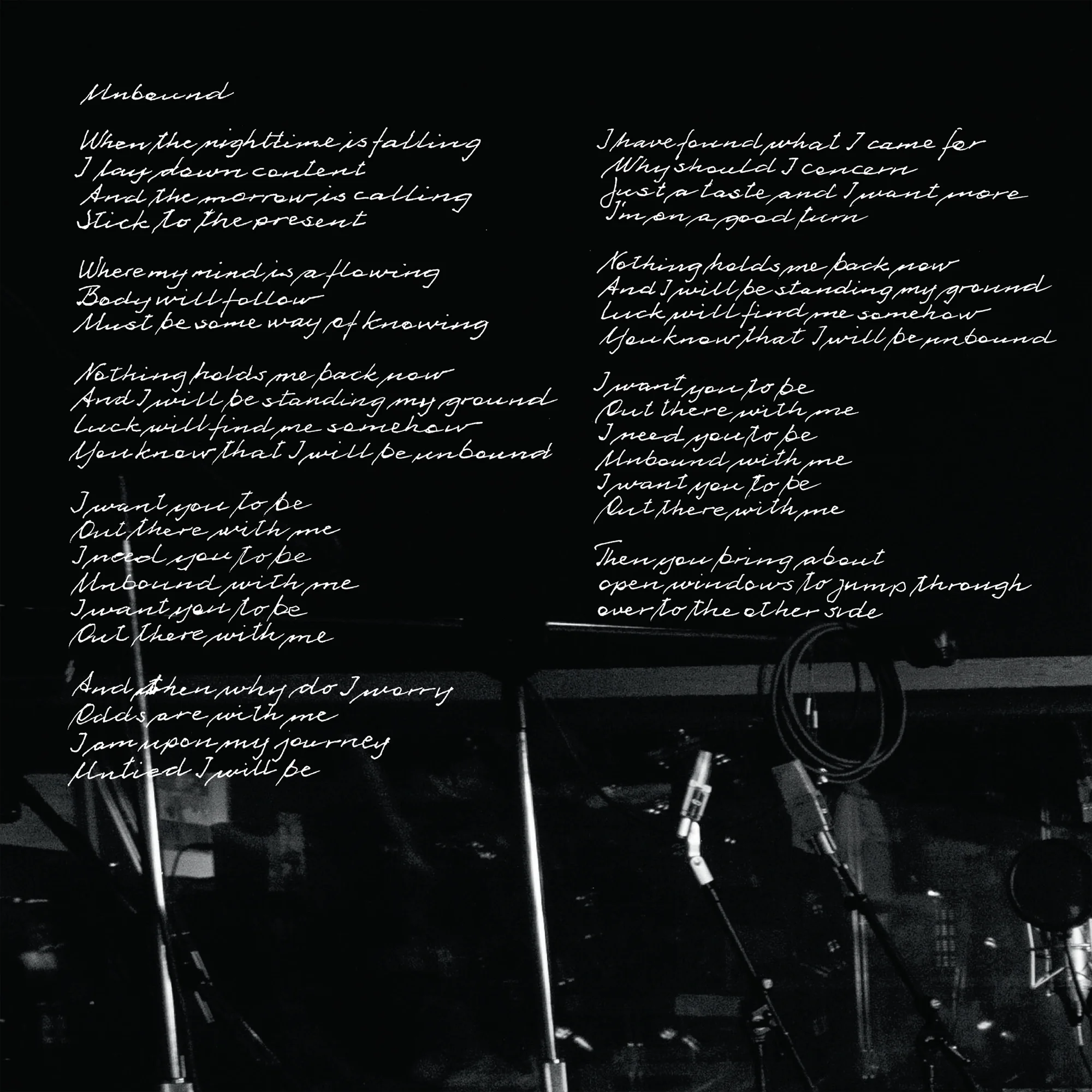 Unbound lyrics - excerpt from the Limited Boxset Lyric & Picture Book
