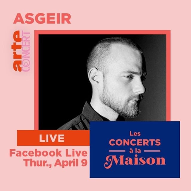 Tomorrow, Thursday 9 April at 2pm GMT I will be performing a special set for the @ARTEConcert series. Join me live on Facebook!