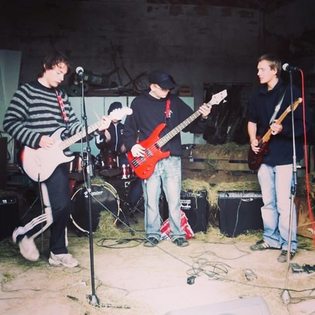 Here&rsquo;s a photo of me and a band that I was in when I was younger, we played all sorts of music and didn&rsquo;t spend too much time trying to define our sound. We just played whatever and had fun which is the most important thing.
It took a few