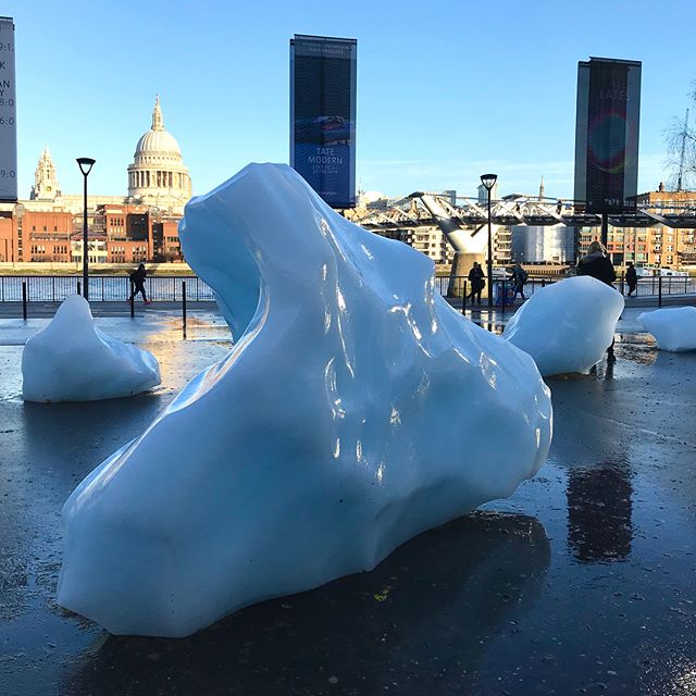 Passed by #icewatchlondon outside the Tate Modern on the way to site this morning. If you haven&rsquo;t yet, check out this amazing piece by @studioolafureliasson.

The ice-blocks were fished out of the Nuup Kangerlua fjord in Greenland after becomin