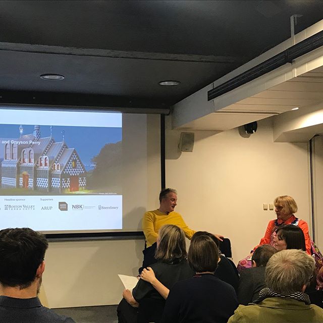 Loved hearing about the &lsquo;House for Essex&rsquo; with @perry_grayson at the @thebuildingcentre on Monday. 
Refreshing to see such imaginative &amp; fun architecture. A fitting tribute to Julie indeed 😉
