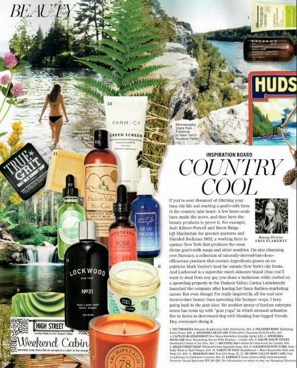 Marie Claire: Country Cool Beauty