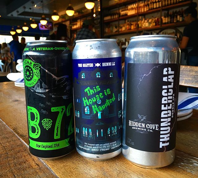 NEW CANS!!
@14thstarbrewing #b72 @4quartersbrew #thishouseishaunted @hiddencovebrewing #thunderclap