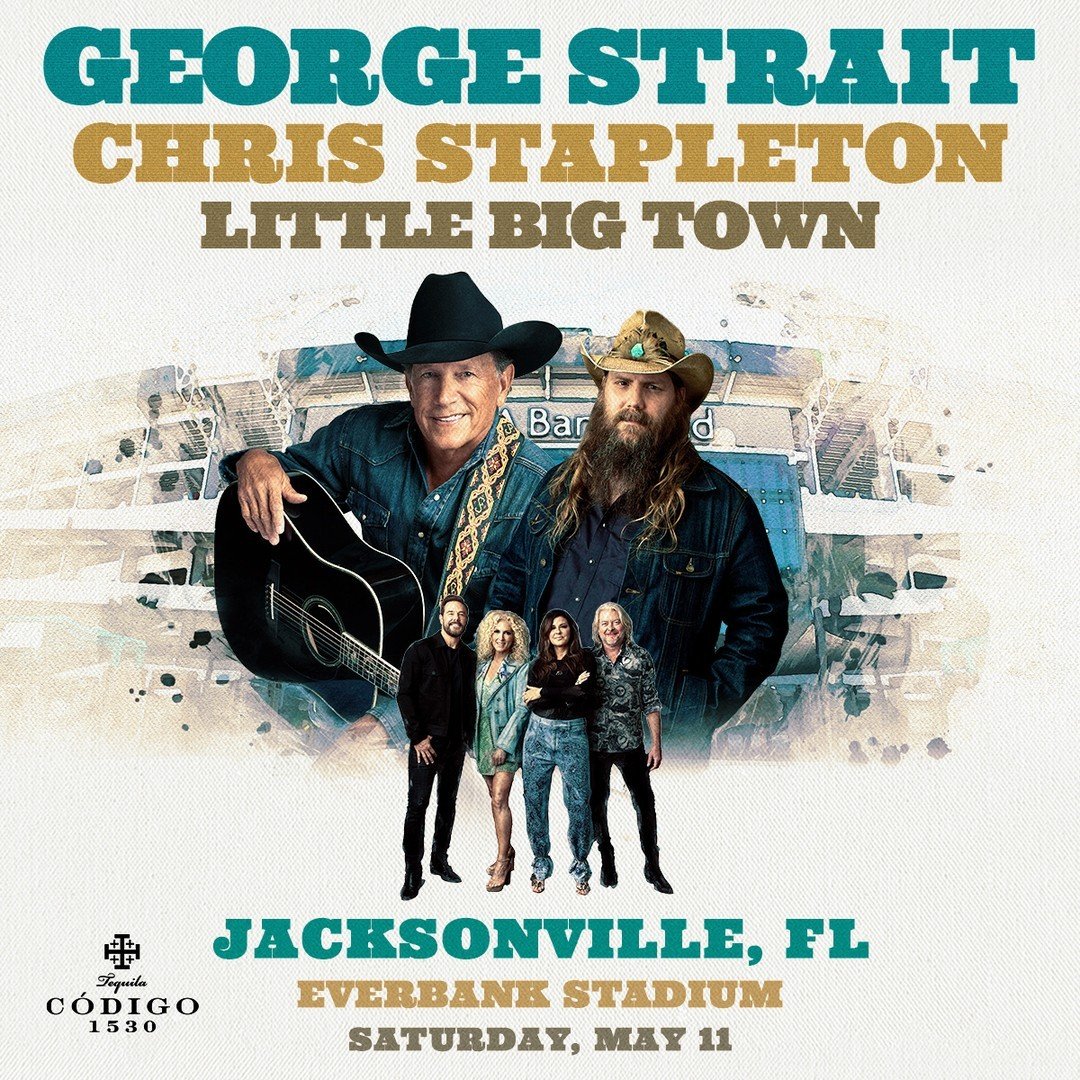 A limited number of Standing Room Only tickets have been released for George Strait with Chris Stapleton and Little Big Town tomorrow night at EverBank Stadium! 🤠 Act now &amp; get your tickets at the link in our bio!