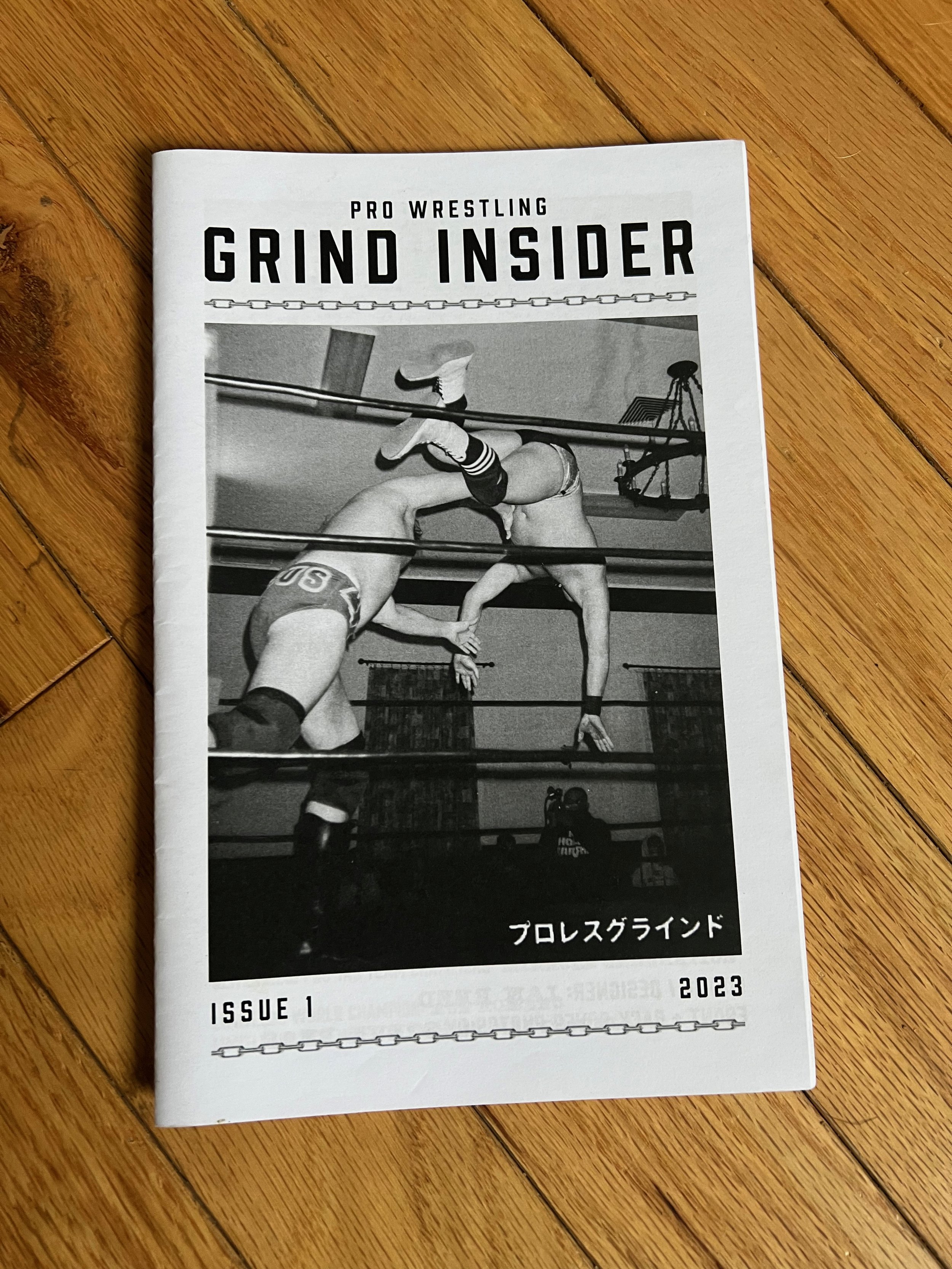 a zine collaboration with Lydia Berry, Steve Peas, and Dr. Top Rope celebrating our favorite wrestling promotion, Pro Wrestling GRIND .