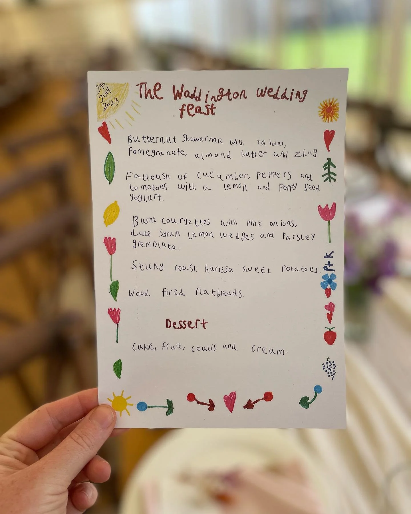 Kate & Pete 
We returned to a favourite spot of ours to cater this lovely wedding.
Full of fun and family!
The halloumi fries caused a mini stampede…