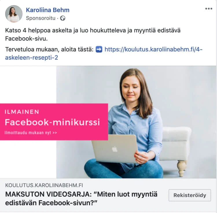 facebook mainos 2