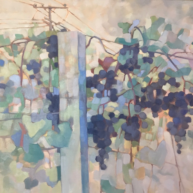 Vineyard Grapes:Oil on Linen 30%22x30%22.jpeg