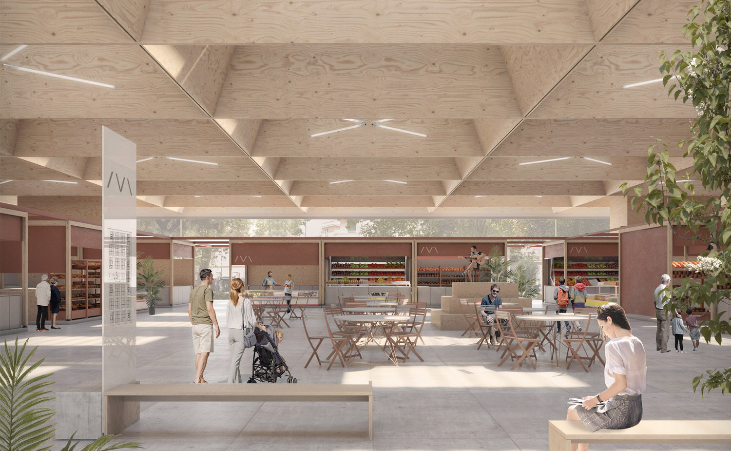  Third prize in the competition for the new San Giovanni di Dio market in Rome 