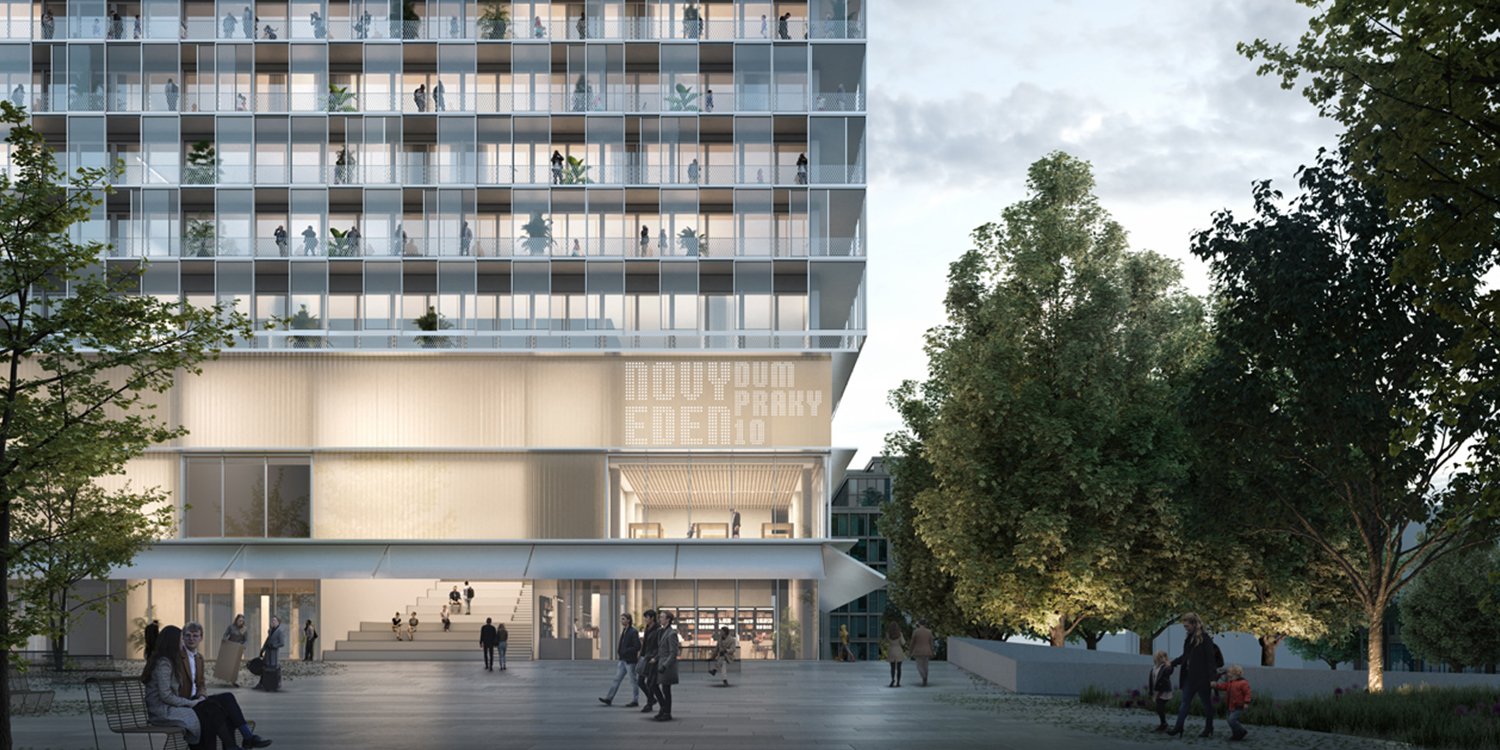  Finalist project in the competition for the “New Eden” mixed use building in Prague 