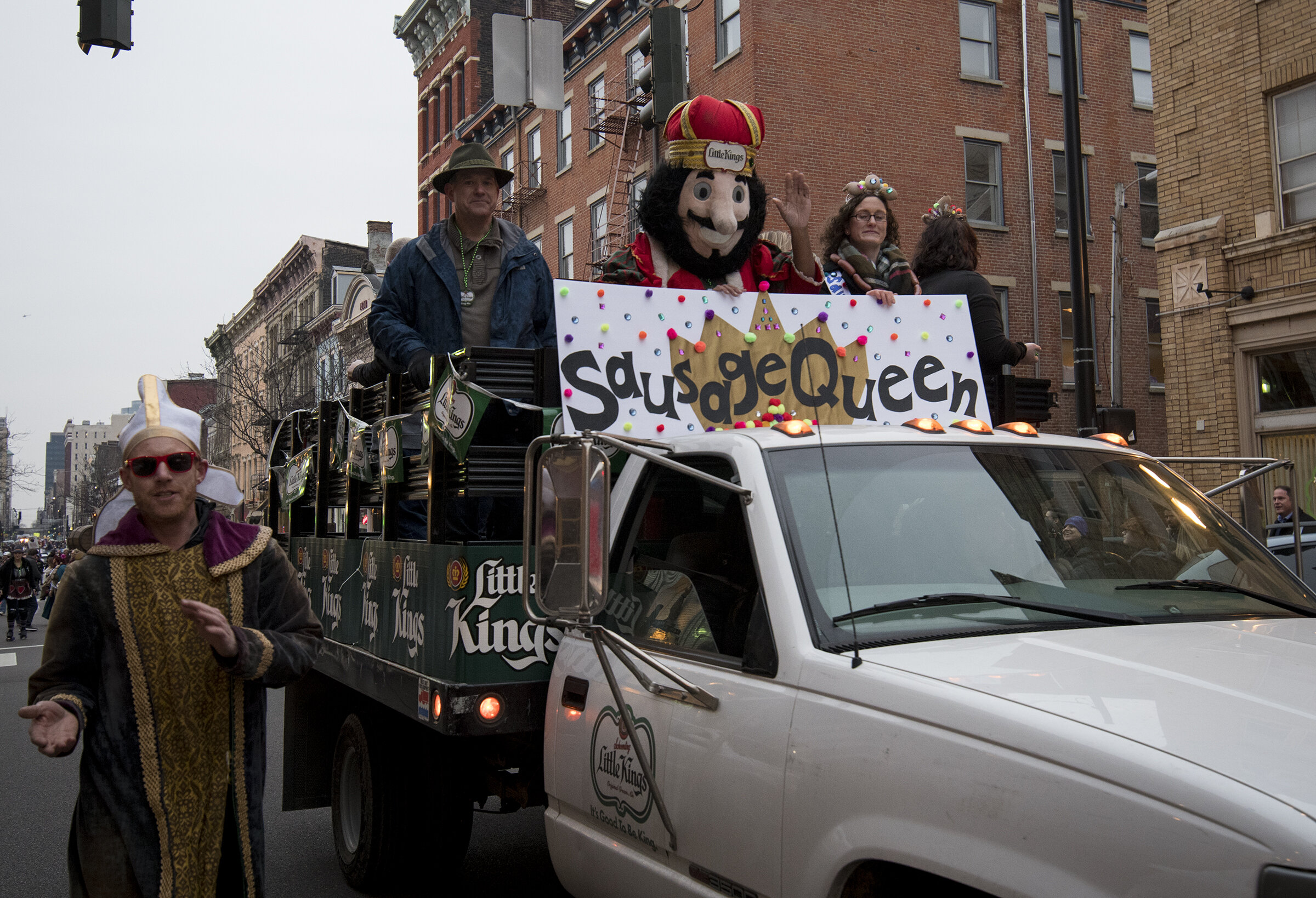  The annual Bockfest parade marches through the streets of Over-the-Rhine to kick off the three-day bock beer event at Christian Moerlein Brewing Friday, March 1, 2019 in Cincinnati, Ohio. 