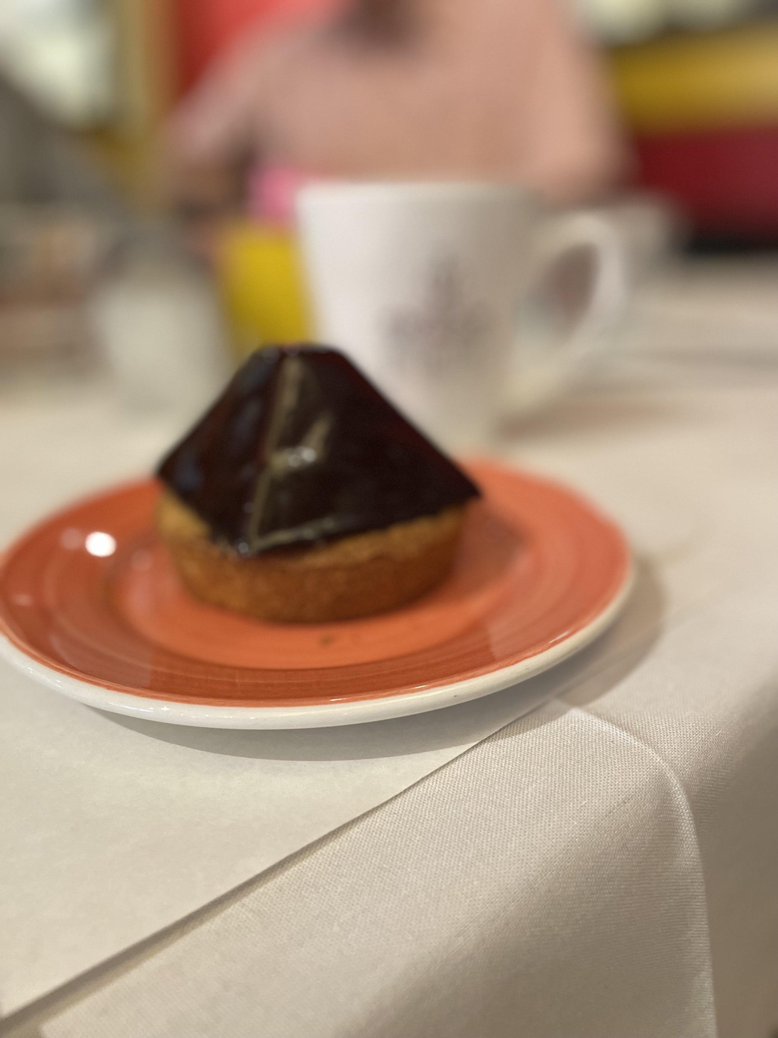 A chocolate-domes tart.