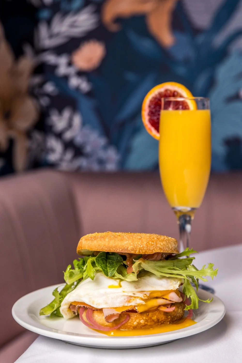  Bad Boy Benny $15   Blue Oven Bakery Bad Boy bread, smoked salmon, eggs sunny side up, yuzu kosho hollandaise, everything seasoning 