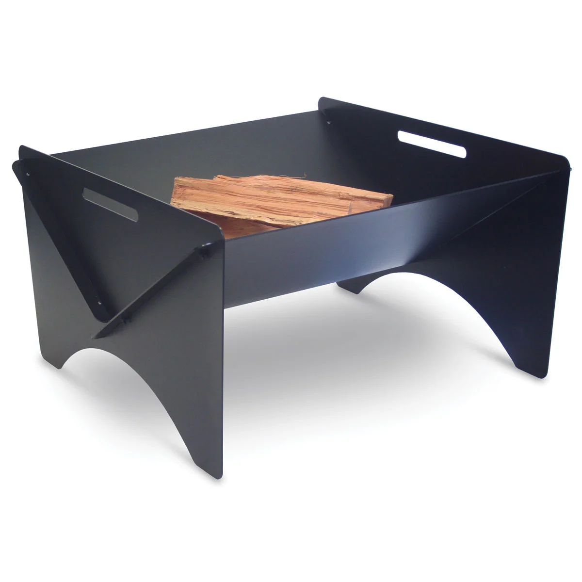 Pilgrim Geo This award winning design Geo fire pit is a great addition to your outdoor living space. The heavy gauge steel and self-feeding design keeps the fires burning evenly. And for people who are on the go, for camping or the beach you will love its portability – the tab and slot design allows it to ship KD flat and takes up minimal space.