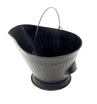 Coal Hod Holds 3 gallons of ashes, coal or wood pellets.