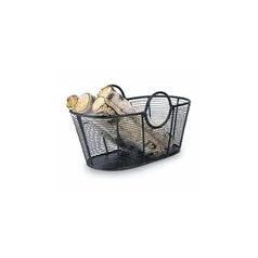 Steel Harvest Basket Powder coated black in two sizes.