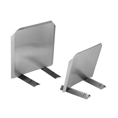 Stainless Steel Fireback Help reflect your fire's heat into the room.