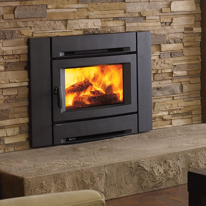 Regency Alterra Wood Insert View Full Specs The Alterra contemporary wood insert features a sleek, modern front that transform your fireplace opening into a style savvy, effcient heater. Available in 2 sizes &includes a two-speed blower, helping distribute the heat to the far corners of your living space.