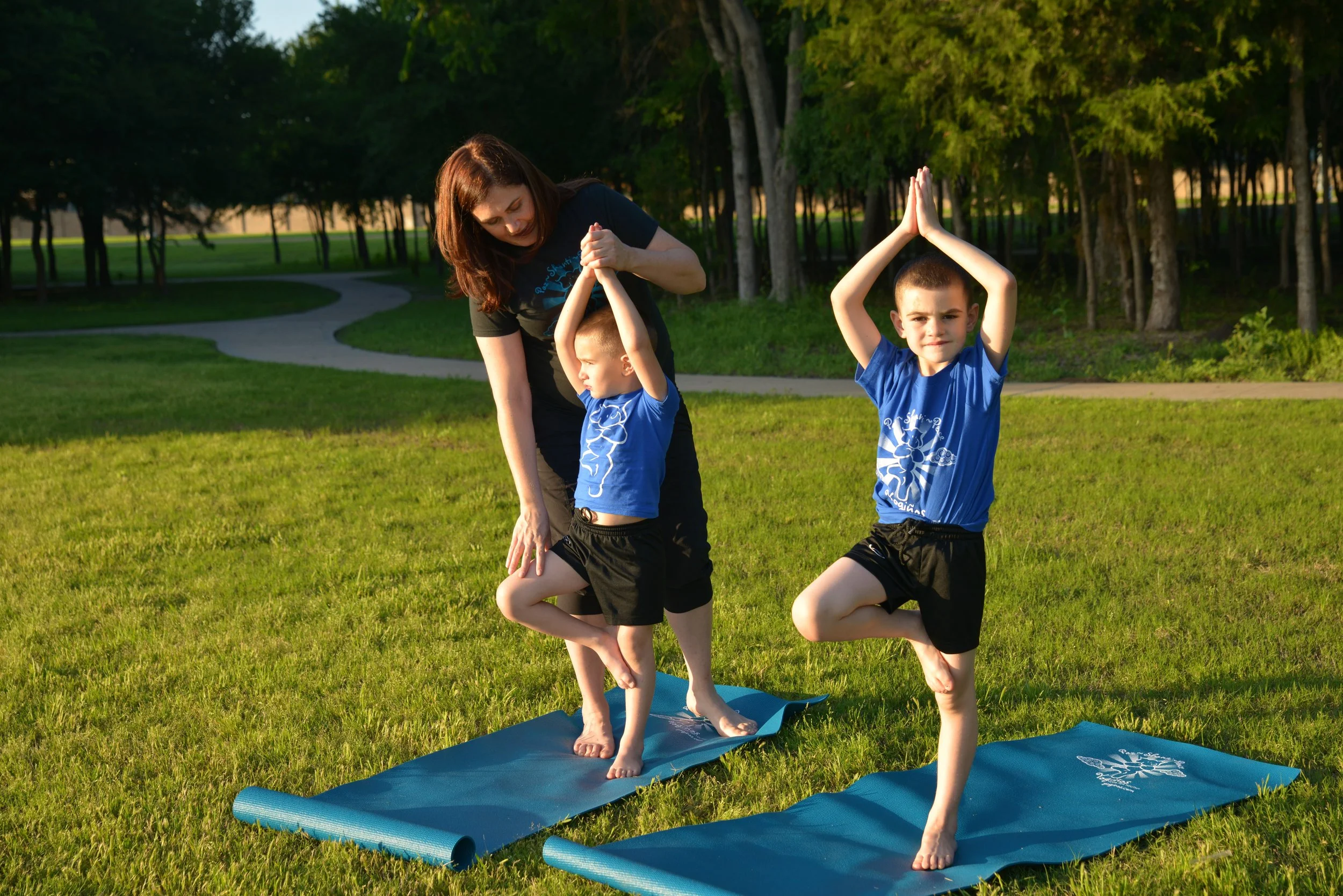 Owner/Instructor ~ Karina Marino &amp; her little Yogis