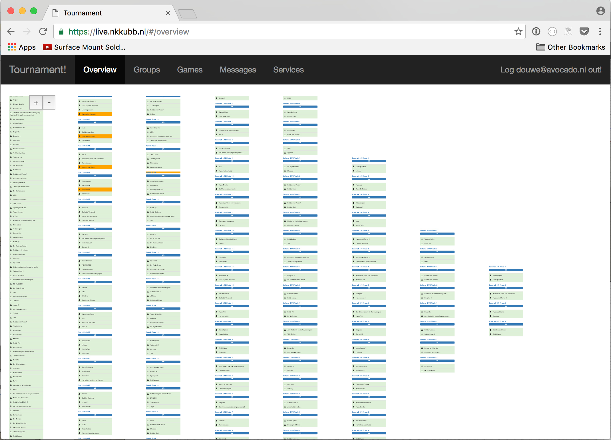 Live Tournament Software — Douwe Homans