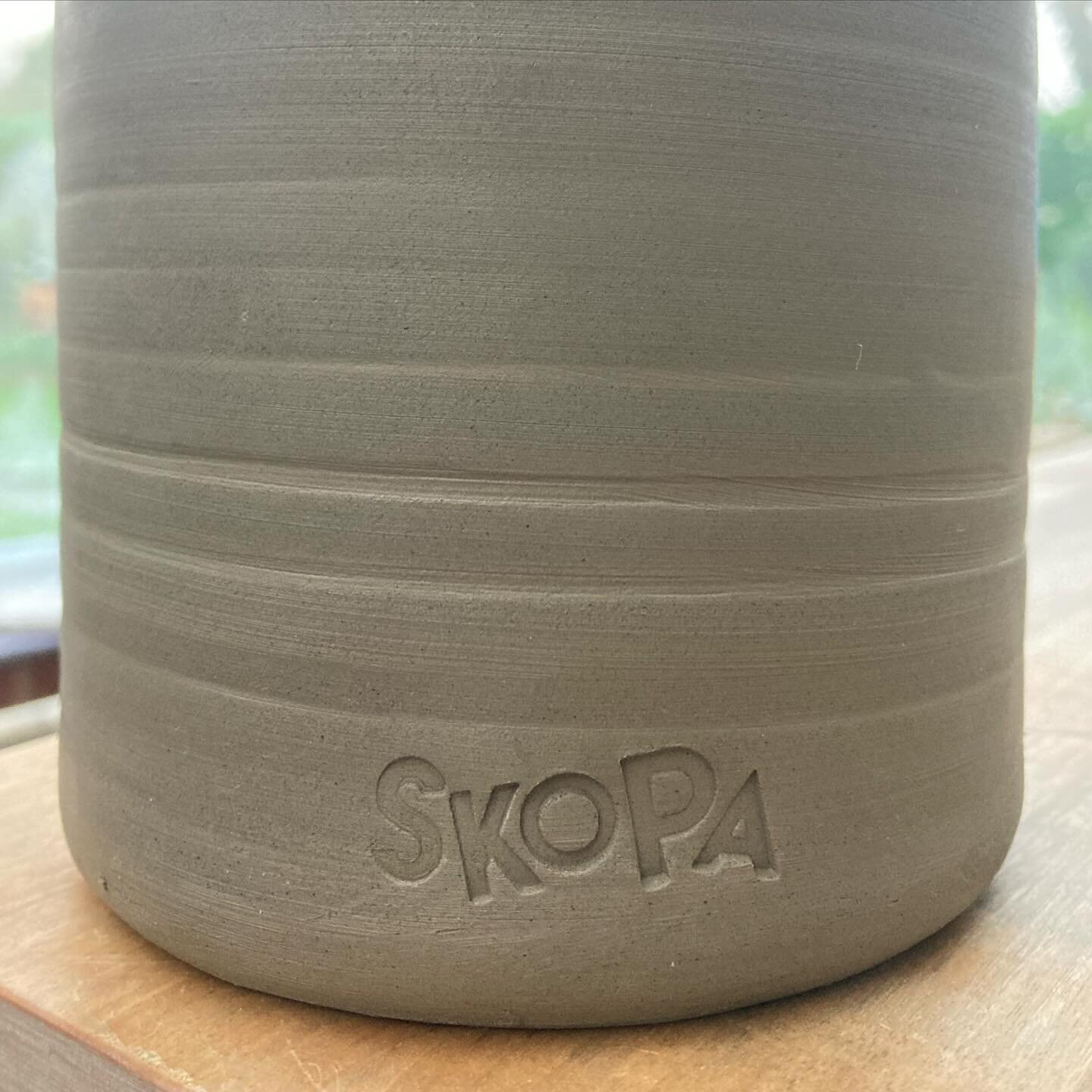 Buird x Skopa
.
.
We love a stamp! Really enjoying using this one from @englishstamp on our new storage jars for @skopazerowasteplace in Wirksworth. Look out for jars in different colours just in time for Christmas. 
.
.
#ceramicstoragejars 
#buirdpo