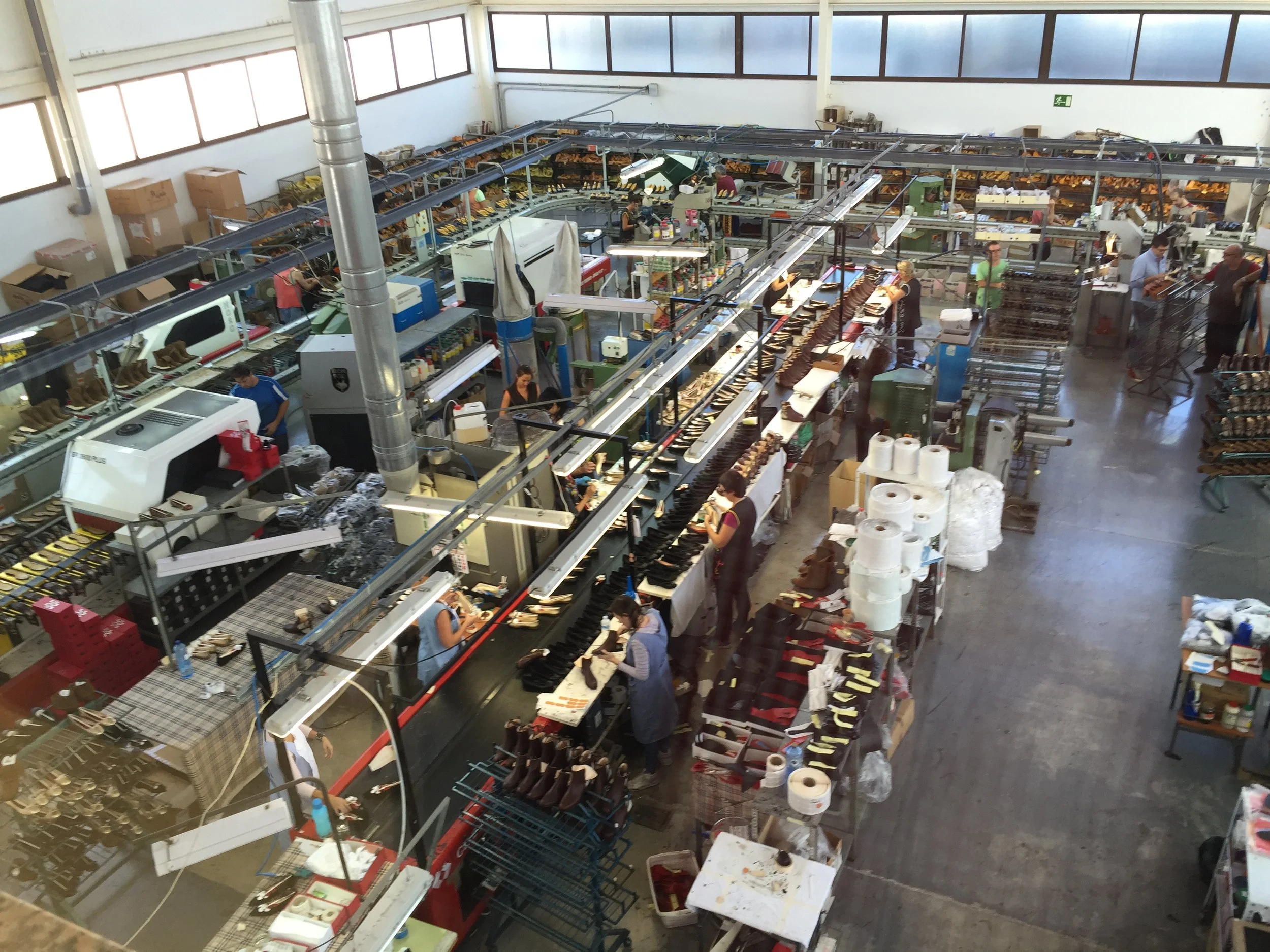 One of our collaborating Spanish shoe factories (click for a video)