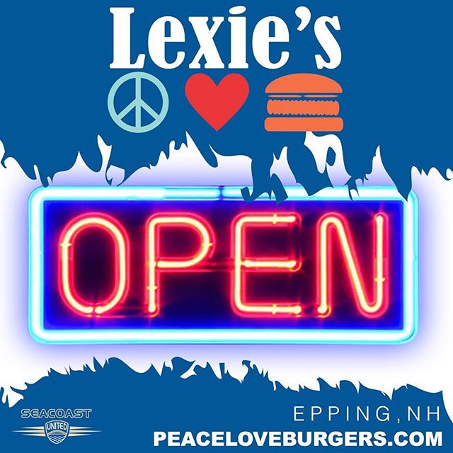 &ldquo;ATTENTION BURGER LOVERS! Our friends at @peaceloveburgers have officially opened their newest restaurant at the Seacoast United Sports Complex! Come enjoy a burger &amp; pint next time you&rsquo;re in town. ☮❤🍔Visit seacoastunited.com to lear