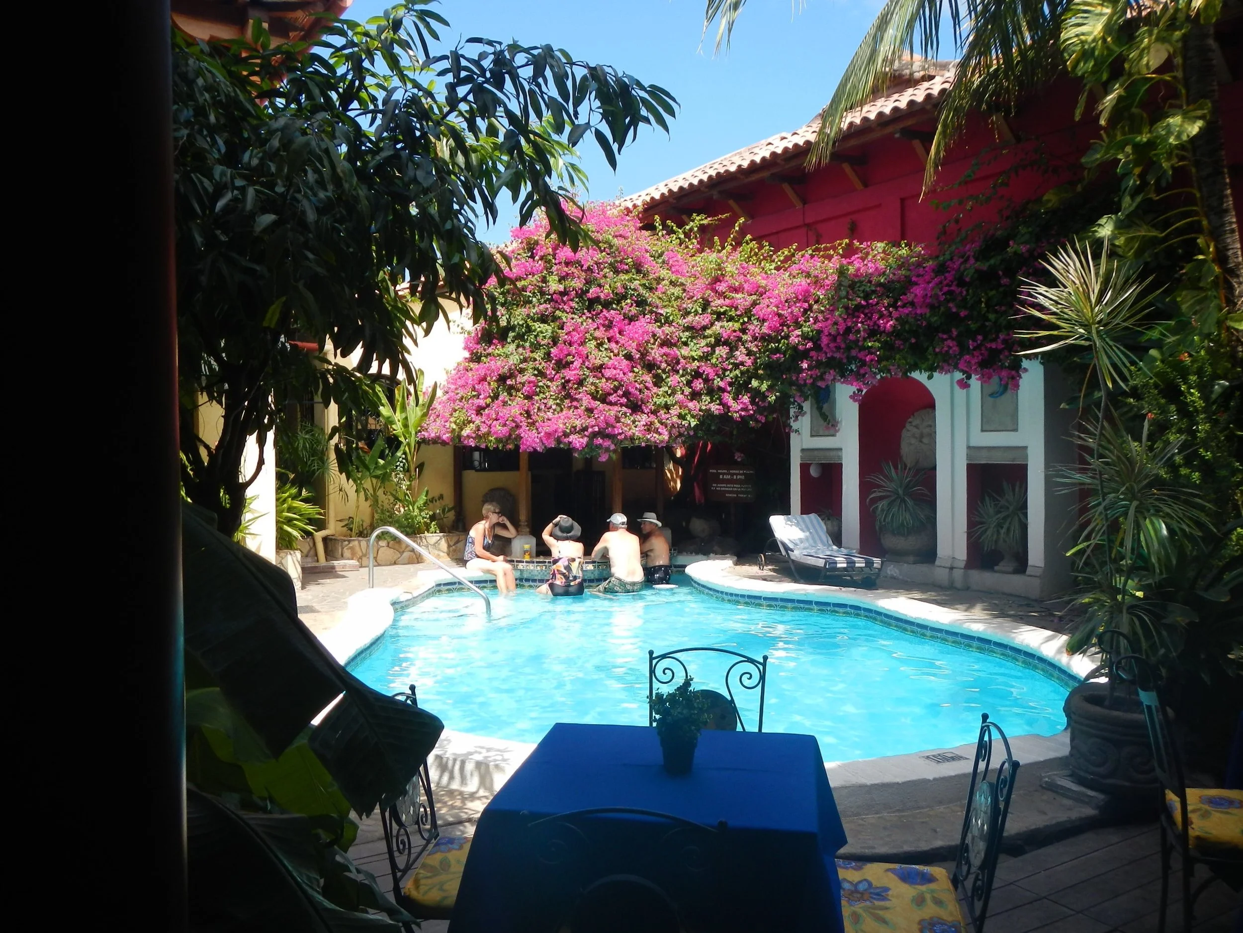 The pool at Hotel Colonial, Granada