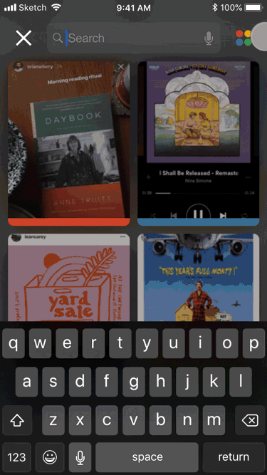 This feature would really only come in handy if you had hundreds of screenshots, where searching just by text might not be enough and you want to narrow it down to a category.
