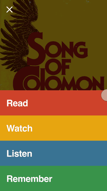 After choosing a category, the app scans the image and detects whatever text it can.