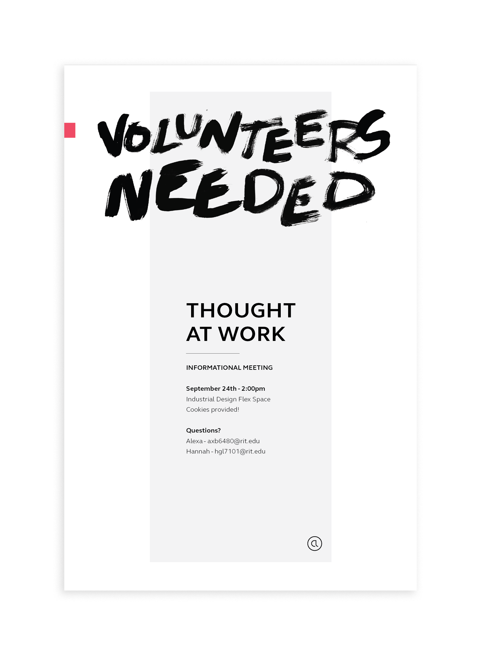 CALL FOR VOLUNTEERS POSTER
