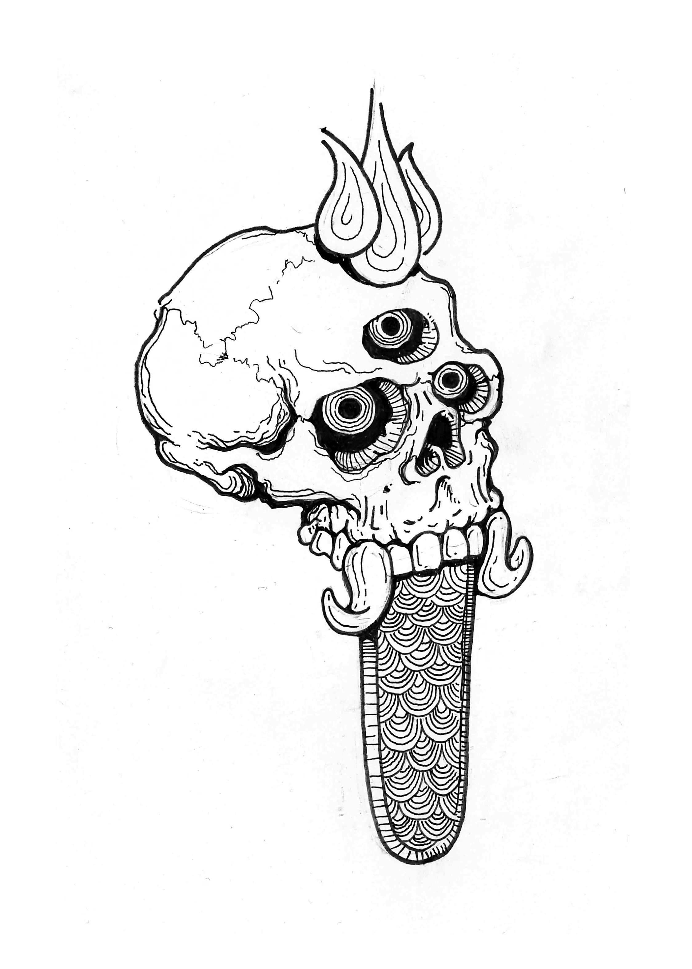 Rangda Skull