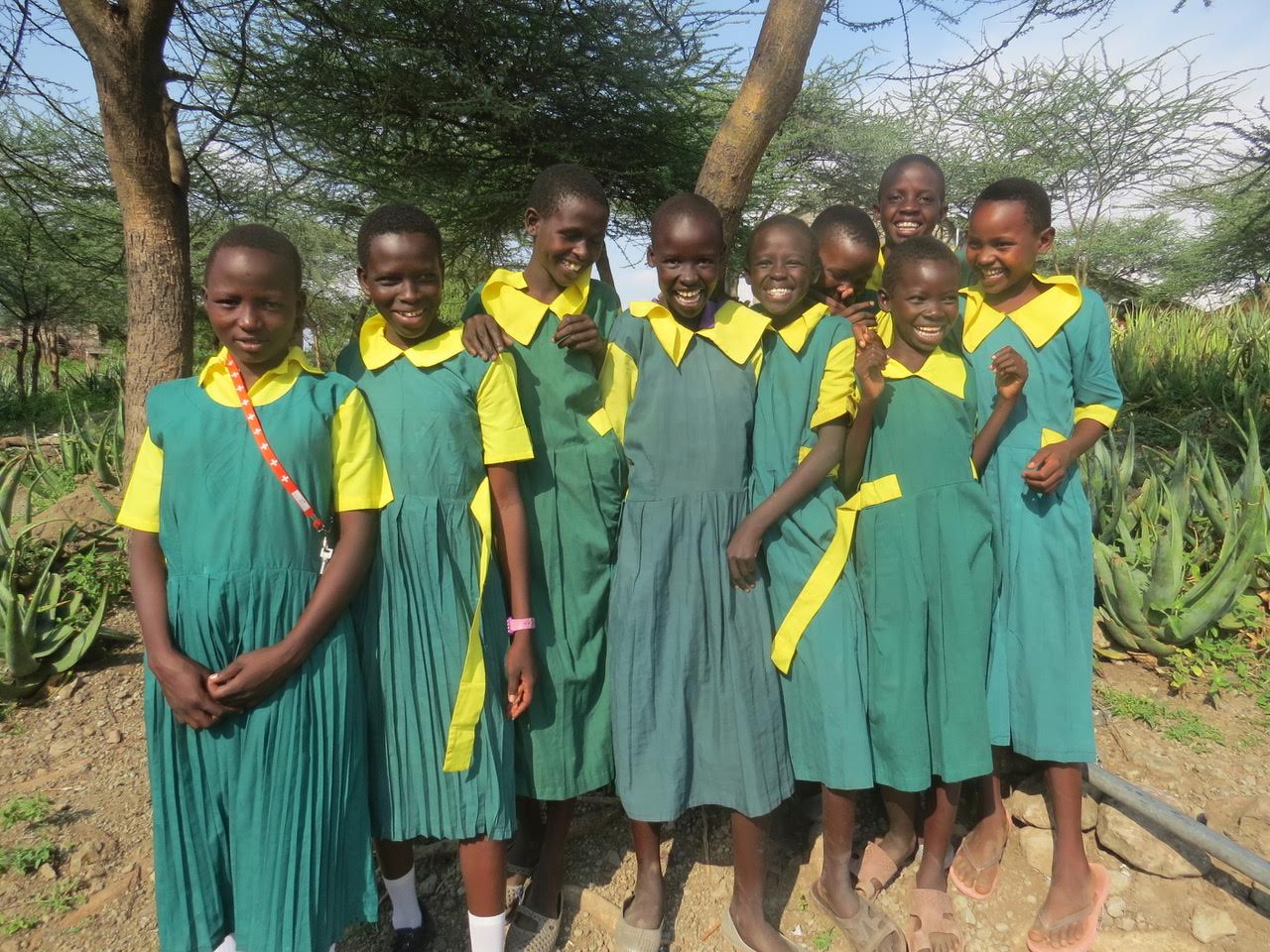 Students outside their classroom at Kokwa Primary