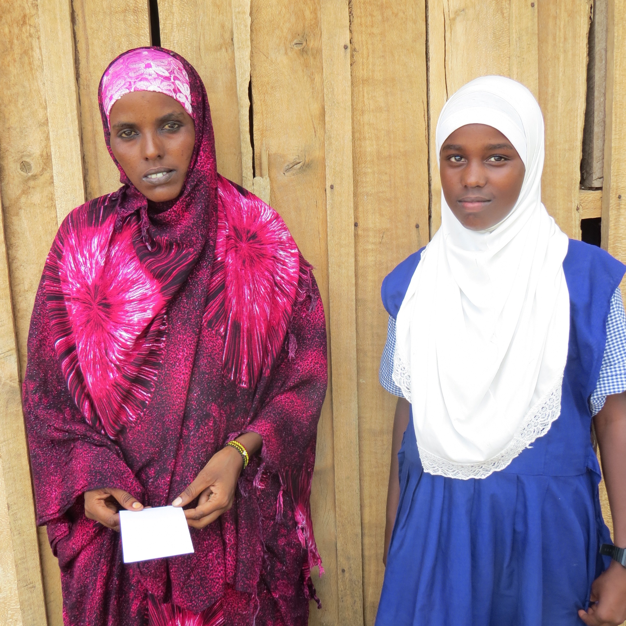  Dahabo Abdullahi at Kachiuru Primary School with her mom