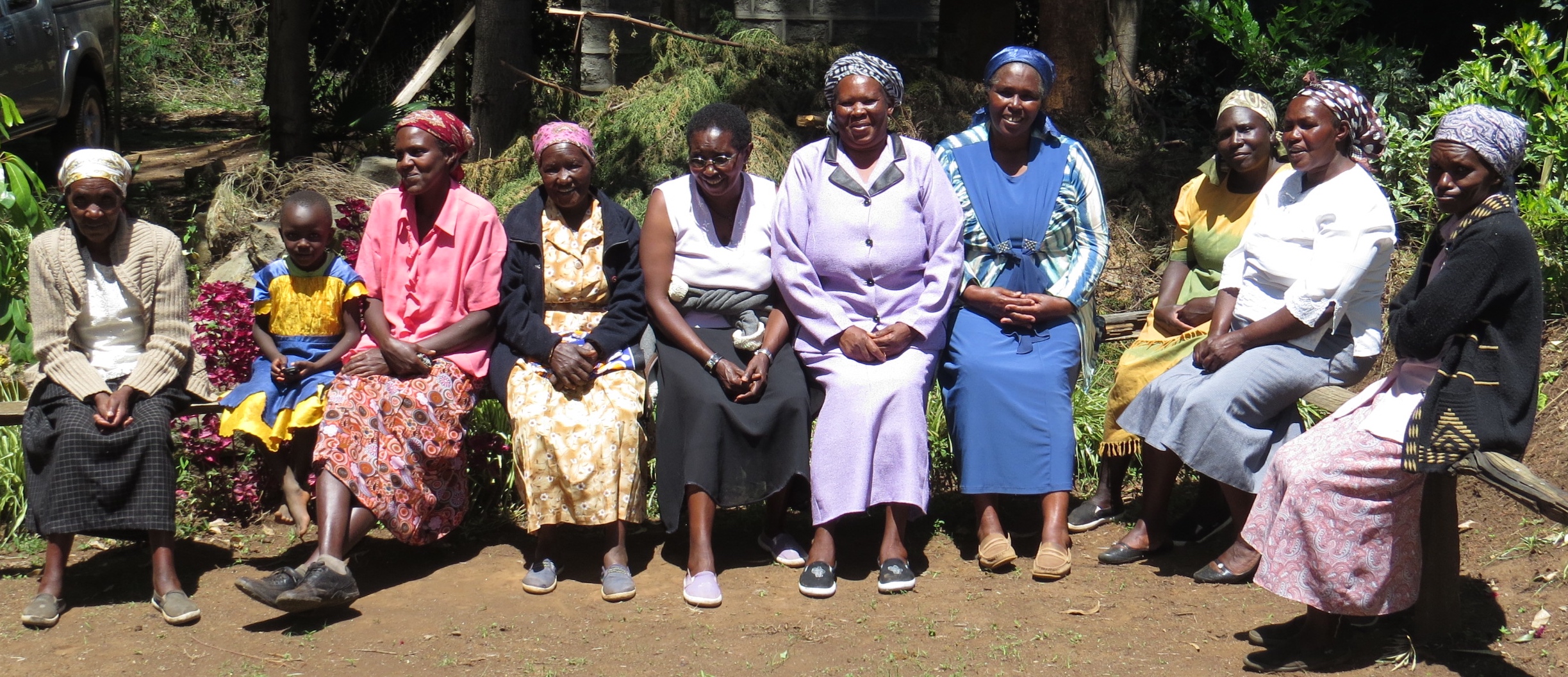 Members of the Karunga Women's Group in Elburgon taking a break