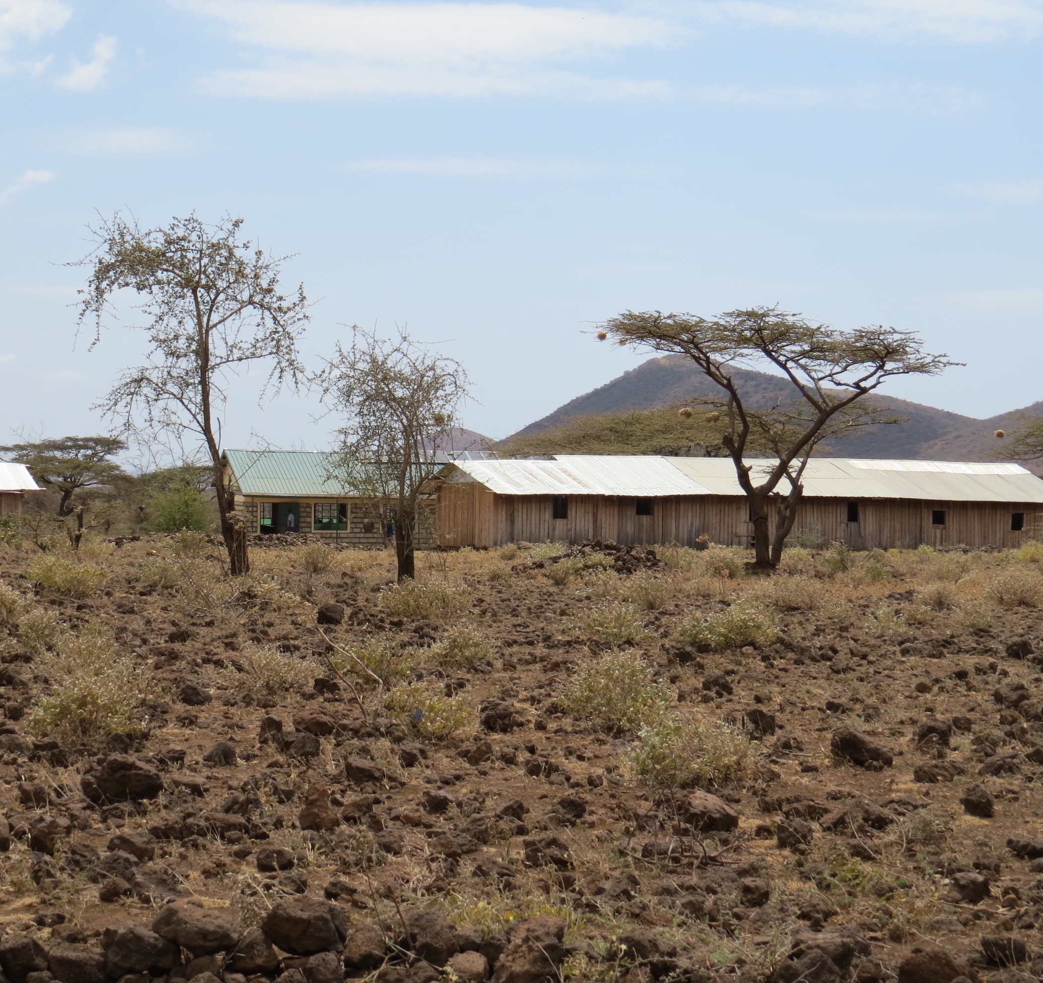 Kachiuru Primary School - old school in front, new school in back