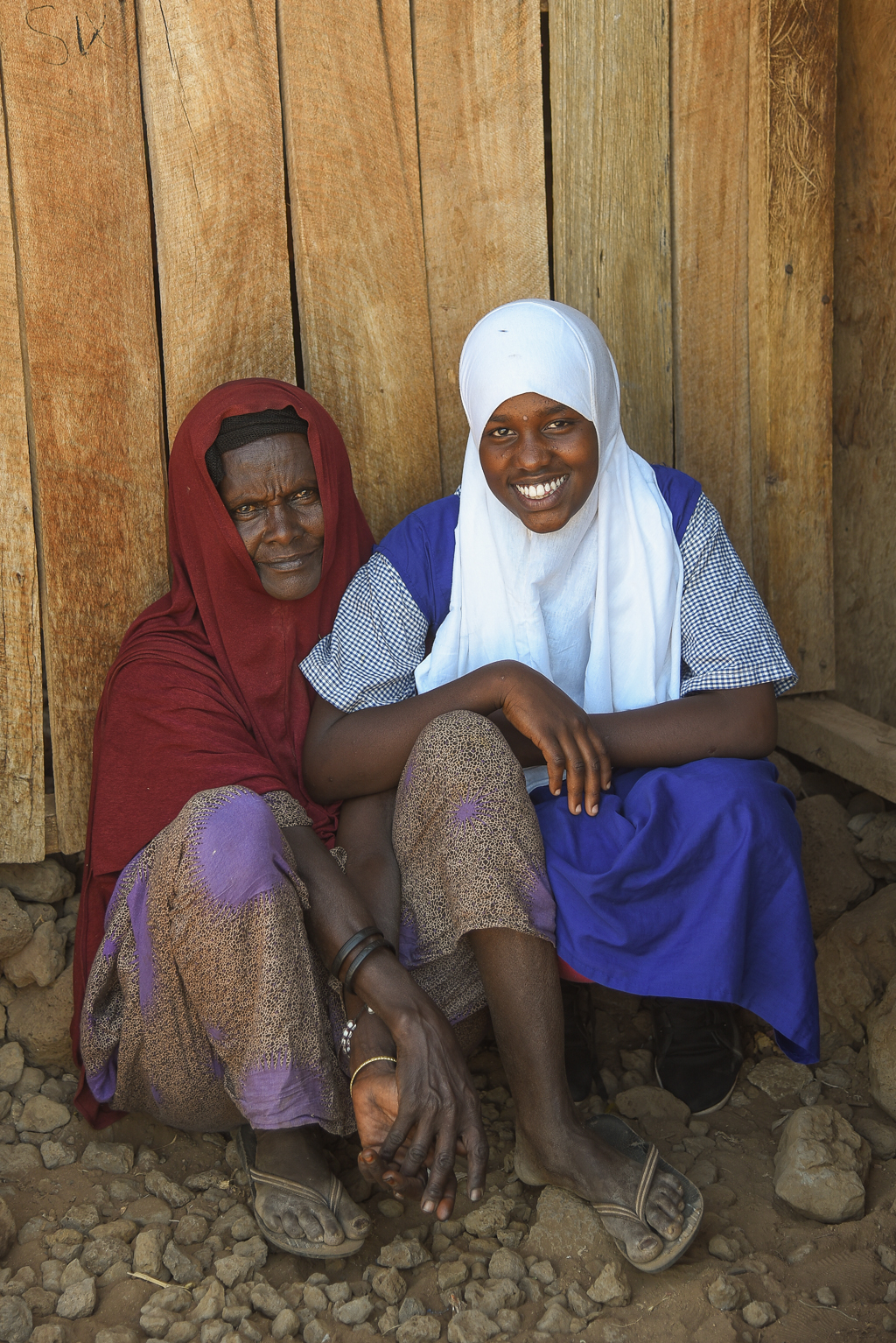 Fartusa Abdi and her mother